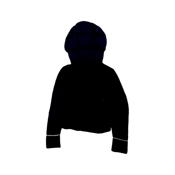 A Navy Puffer/Quilted Jackets from Moncler in size 6T for boy. (Back View)