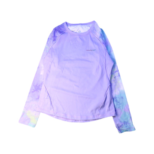 A Purple Rash Guards from Moody Tiger in size 7Y for girl. (Front View)