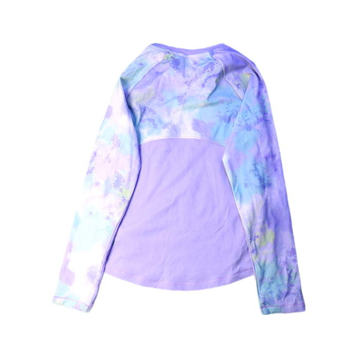 A Purple Rash Guards from Moody Tiger in size 7Y for girl. (Back View)