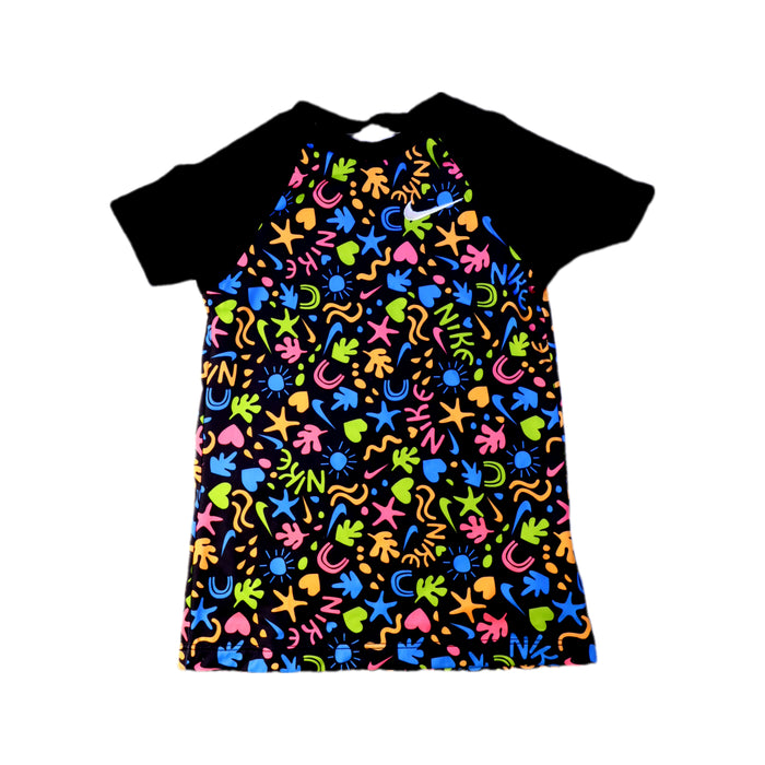 A Multicolour Rash Guards from Nike in size 7Y for girl. (Front View)