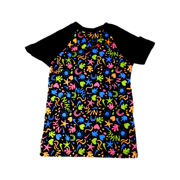 A Multicolour Rash Guards from Nike in size 7Y for girl. (Back View)
