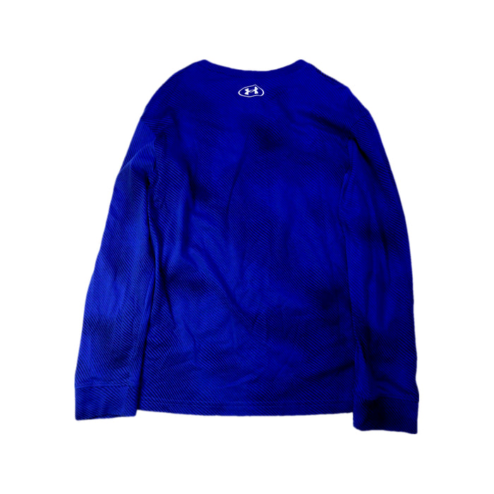 A Blue Long Sleeve T Shirts from Under Armour in size 10Y for boy. (Back View)