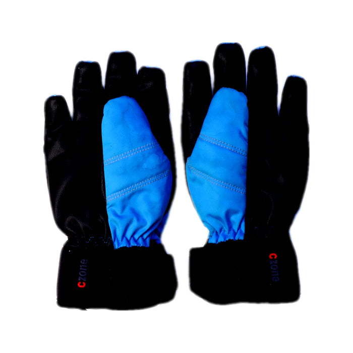 A Blue Gloves & Mittens from Hestra in size 4T for neutral. (Back View)