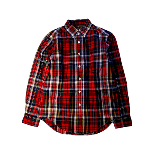 A Red Long Sleeve Shirts from Polo Ralph Lauren in size 8Y for boy. (Front View)