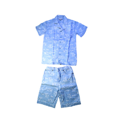 A Blue Shorts Sets from Stella McCartney in size 10Y for boy. (Front View)