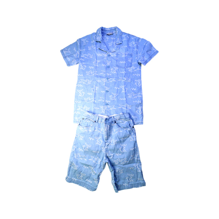 A Blue Shorts Sets from Stella McCartney in size 12Y for boy. (Front View)