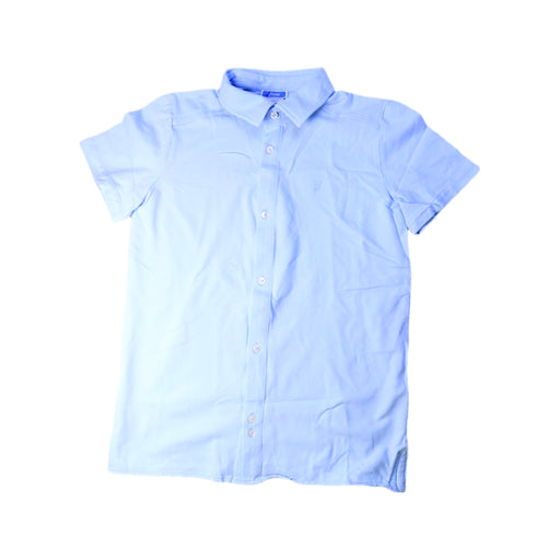 A Blue Short Sleeve Shirts from Jacadi in size 12Y for boy. (Front View)