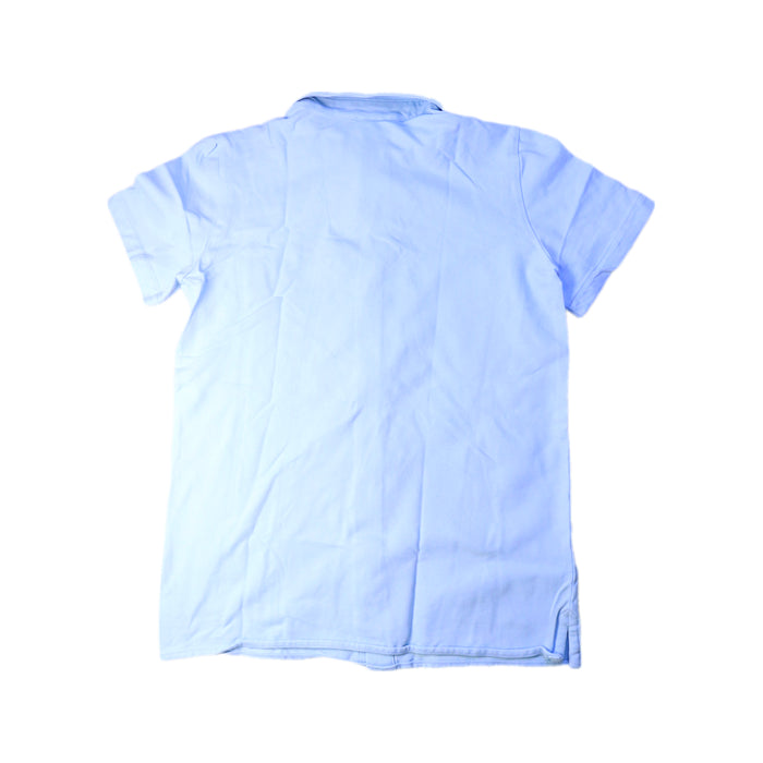 A Blue Short Sleeve Shirts from Jacadi in size 12Y for boy. (Back View)