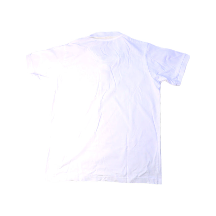 A White Short Sleeve Polos from Moncler in size 12Y for boy. (Back View)