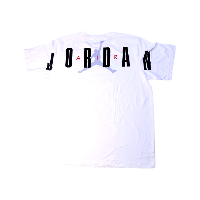 A White Short Sleeve T Shirts from Air Jordan in size 14Y for boy. (Back View)