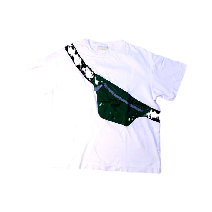 A White Short Sleeve T Shirts from Fendi in size 10Y for boy. (Front View)