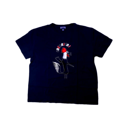 A Navy Short Sleeve T Shirts from Vilebrequin in size 10Y for boy. (Front View)