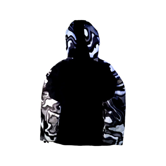 A Black Ski Jackets from Spyder in size 14Y for girl. (Back View)