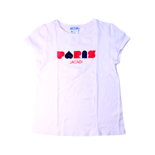 A White Short Sleeve T Shirts from Jacadi in size 8Y for girl. (Front View)