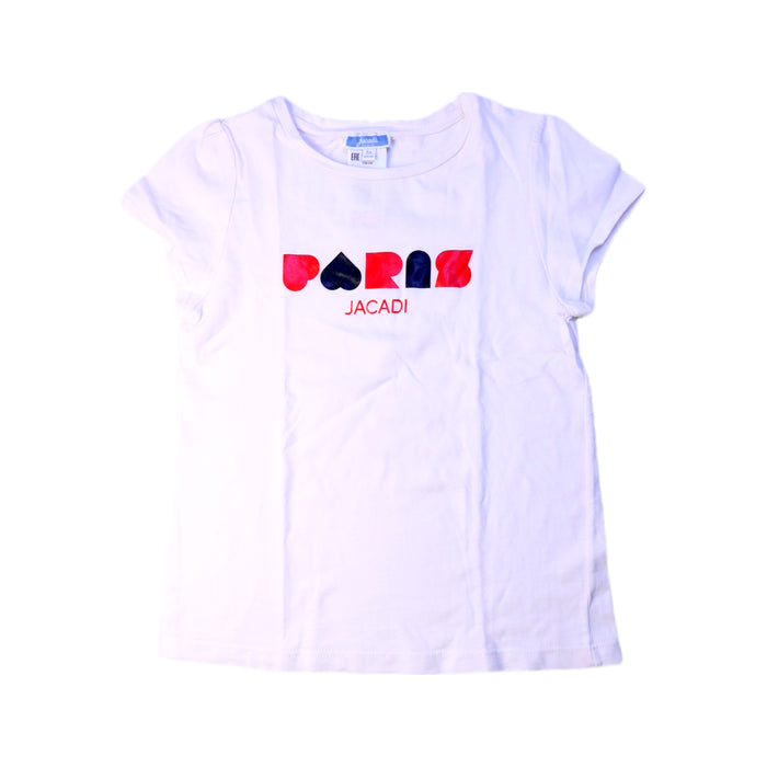 A White Short Sleeve T Shirts from Jacadi in size 8Y for girl. (Front View)