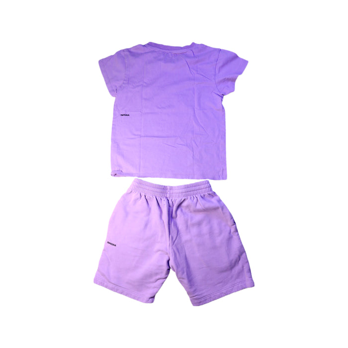 A Purple Shorts Sets from Pangaia in size 7Y for girl. (Back View)