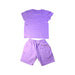 A Purple Shorts Sets from Pangaia in size 7Y for girl. (Back View)