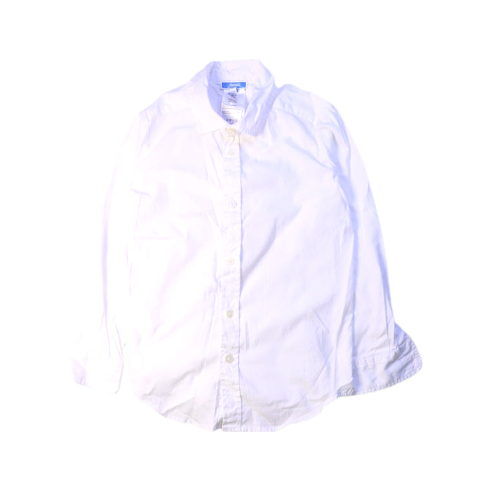 A White Long Sleeve Shirts from Jacadi in size 6T for boy. (Front View)