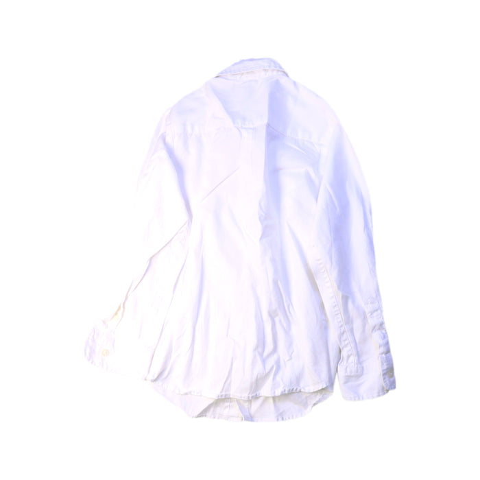 A White Long Sleeve Shirts from Jacadi in size 6T for boy. (Back View)