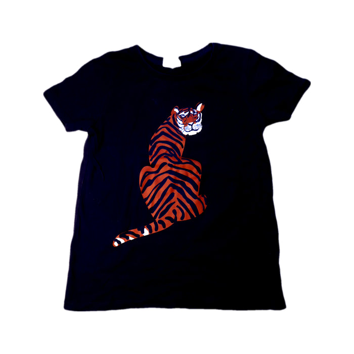 A Black Short Sleeve T Shirts from Seed in size 7Y for boy. (Front View)
