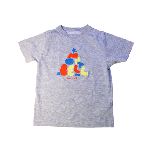 A Grey Short Sleeve T Shirts from Mont-bell in size 4T for boy. (Front View)