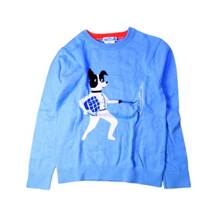 A Blue Knit Sweaters from Jacadi in size 6T for boy. (Front View)