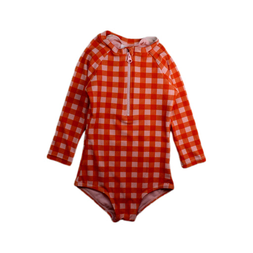 A Orange Rash Guards from Seed in size 3T for girl. (Front View)