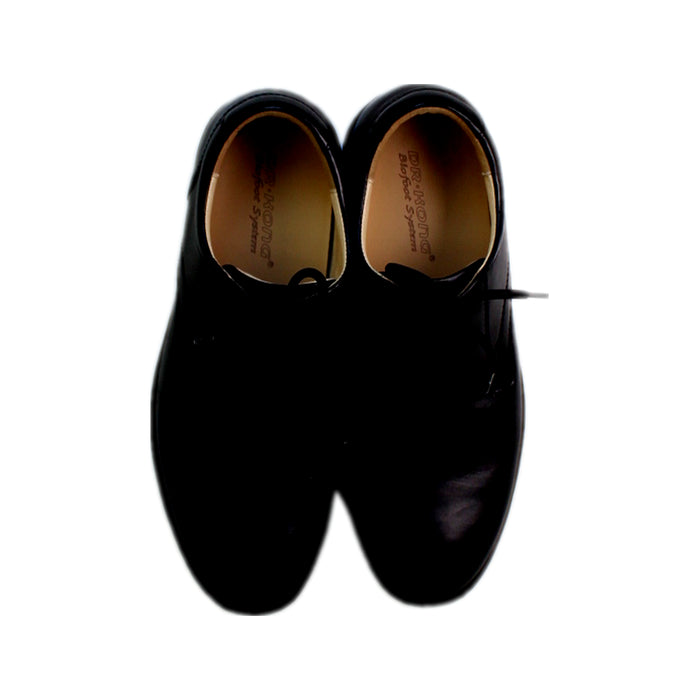 A Black Dress Shoes from Dr. Kong in size 13Y for boy. (Back View)