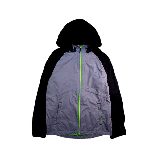 A Black Rain Jackets from Mountain Warehouse in size 13Y for boy. (Front View)