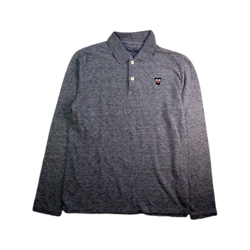 A Grey Long Sleeve Polos from Crewcuts in size 12Y for boy. (Front View)