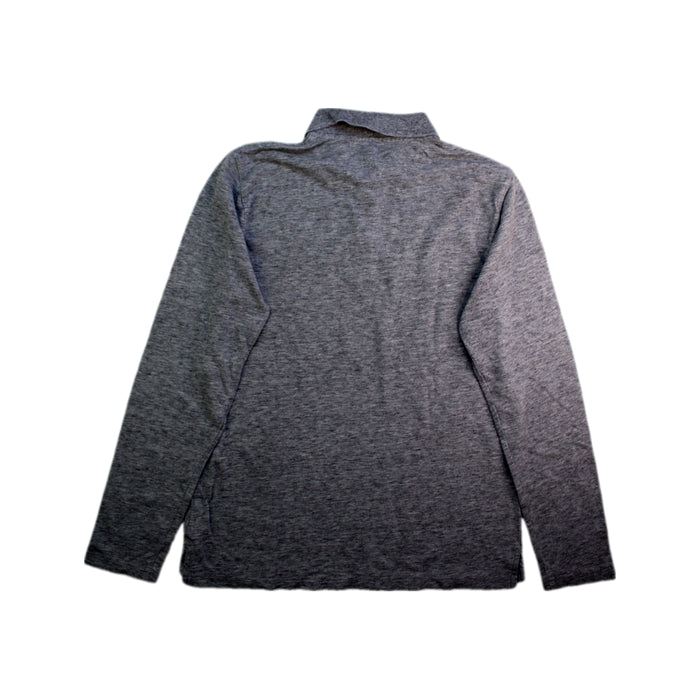 A Grey Long Sleeve Polos from Crewcuts in size 12Y for boy. (Back View)