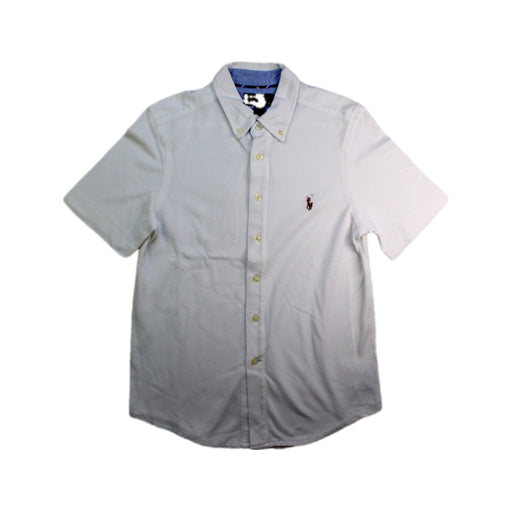 A White Short Sleeve Shirts from Polo Ralph Lauren in size 10Y for boy. (Front View)