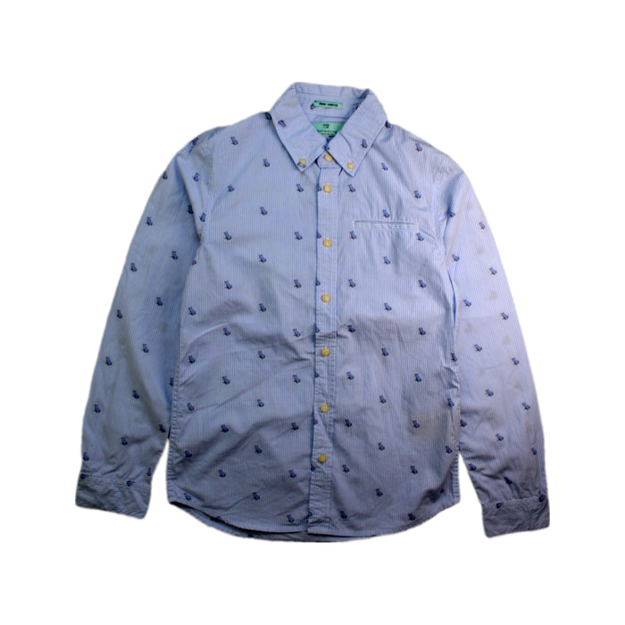 A Blue Long Sleeve Shirts from Scotch & Soda in size 10Y for boy. (Front View)
