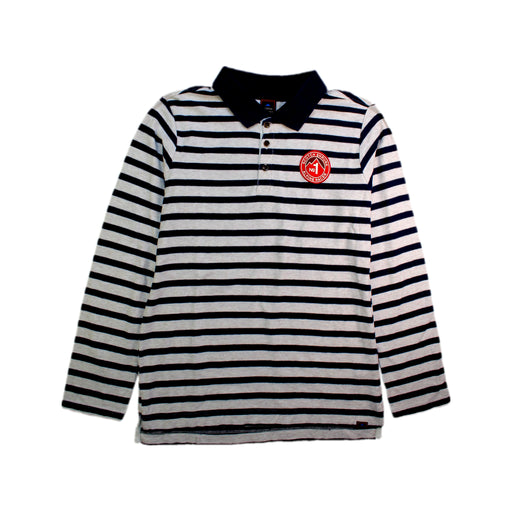 A White Long Sleeve Polos from Scotch & Soda in size 10Y for boy. (Front View)