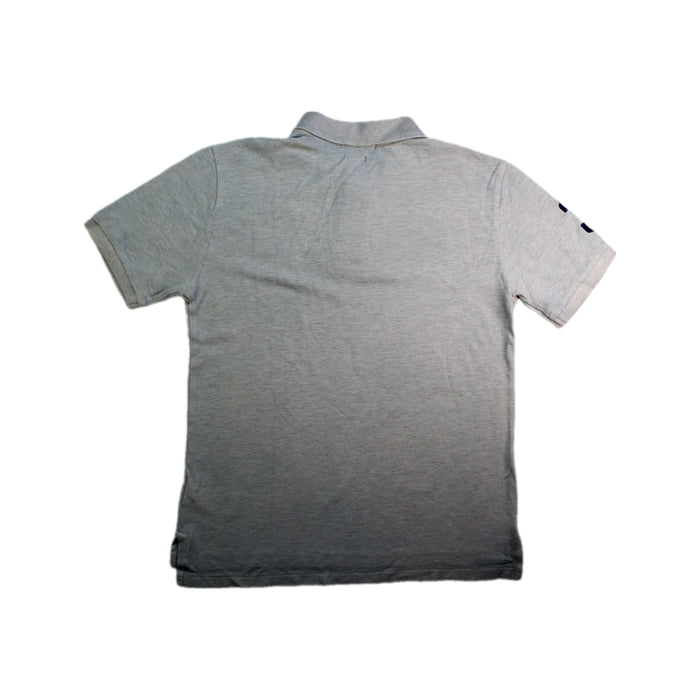 A Grey Short Sleeve Polos from Polo Ralph Lauren in size 10Y for boy. (Back View)