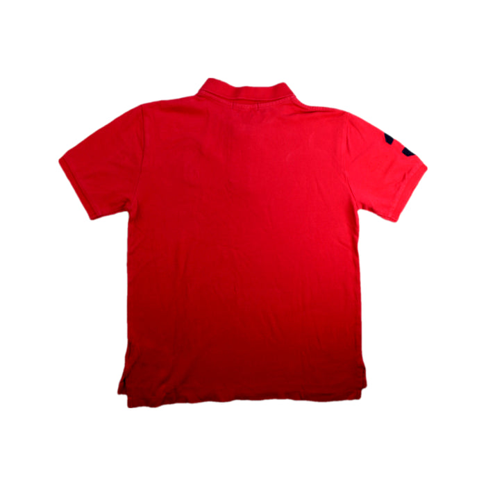 A Red Short Sleeve Polos from Polo Ralph Lauren in size 10Y for boy. (Back View)