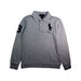 A Grey Long Sleeve Polos from Polo Ralph Lauren in size 10Y for boy. (Front View)