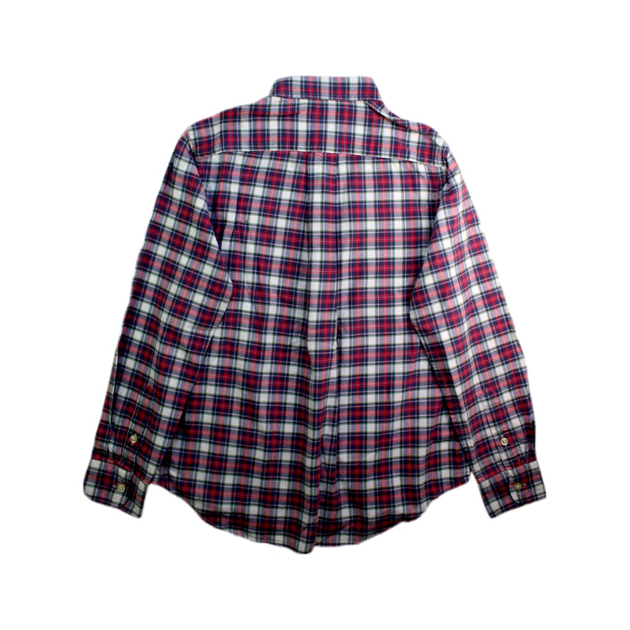 A Red Long Sleeve Shirts from Ralph Lauren in size 10Y for boy. (Back View)