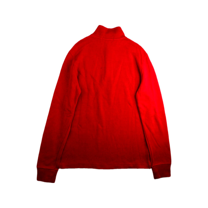 A Red Zippered Sweatshirts from Polo Ralph Lauren in size 10Y for boy. (Back View)