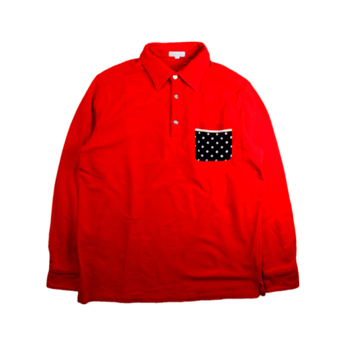 A Red Long Sleeve Polos from Nicholas & Bears in size 14Y for boy. (Front View)