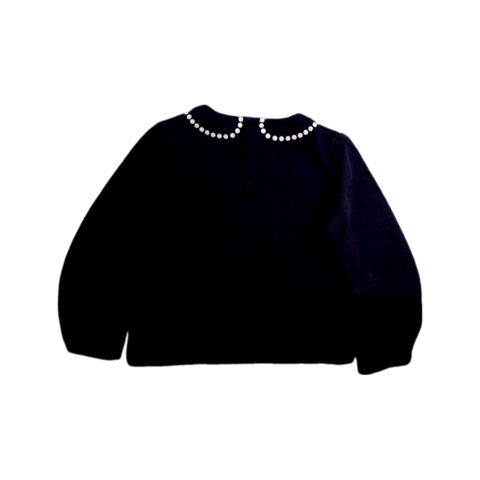 A Navy Crewneck Sweatshirts from Jacadi in size 8Y for girl. (Back View)