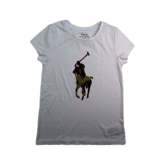 A White Short Sleeve T Shirts from Polo Ralph Lauren in size 7Y for neutral. (Front View)