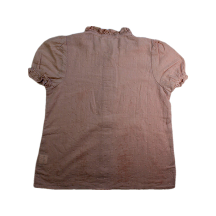 A Peach Short Sleeve Shirts from Excuse My French in size 6T for girl. (Back View)