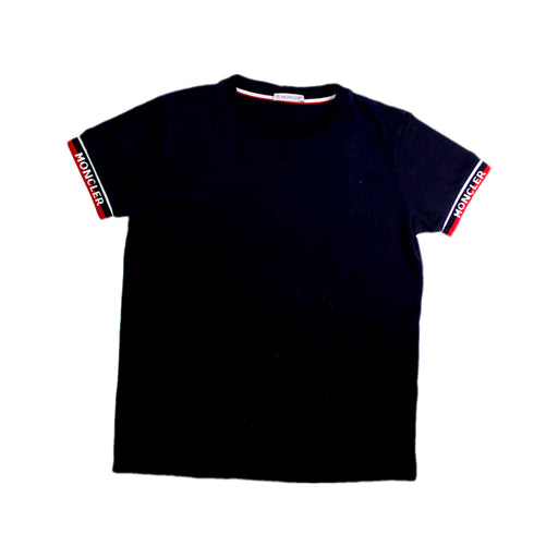 A Black Short Sleeve T Shirts from Moncler in size 12Y for neutral. (Front View)