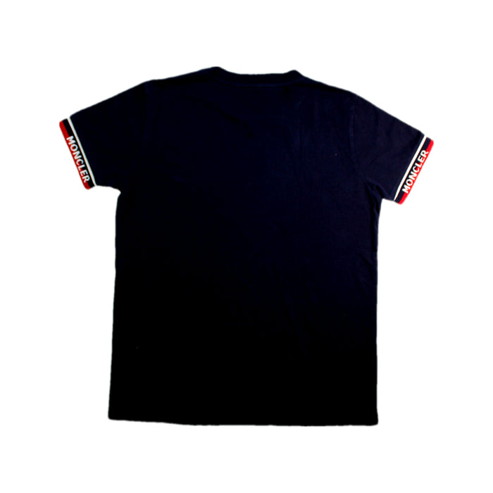 A Black Short Sleeve T Shirts from Moncler in size 12Y for neutral. (Back View)
