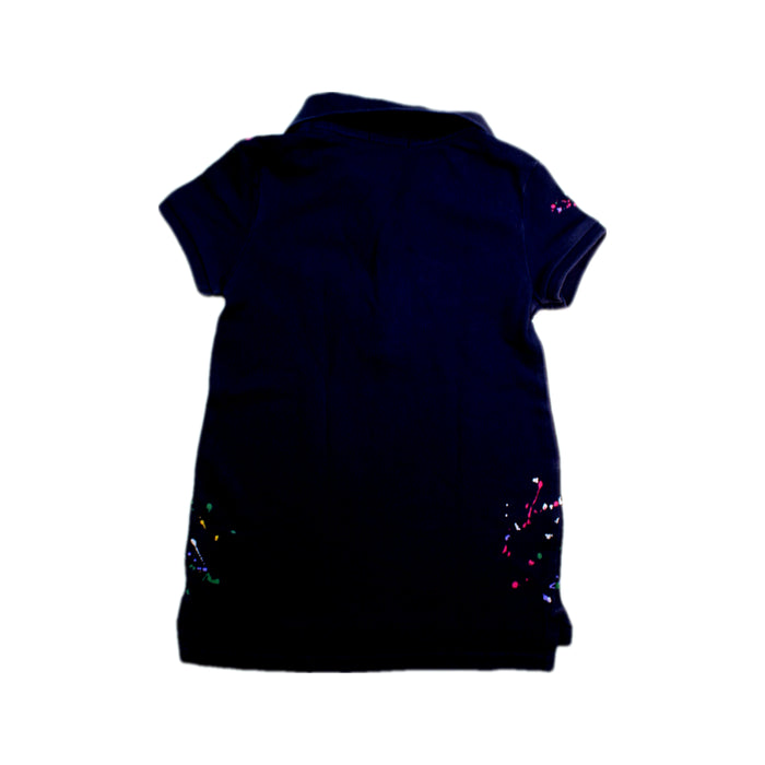 A Black Short Sleeve Dresses from Polo Ralph Lauren in size 7Y for girl. (Back View)