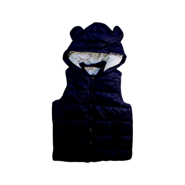 A Navy Outerwear Vests from Seed in size 6T for boy. (Front View)