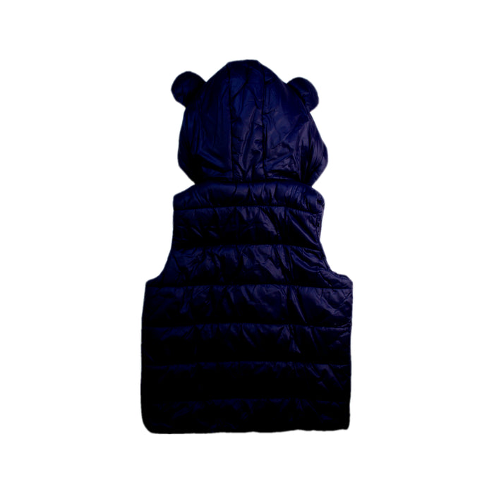 A Navy Outerwear Vests from Seed in size 6T for boy. (Back View)
