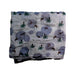 A White Blankets from Nest Designs in size Newborn for boy. (Back View)