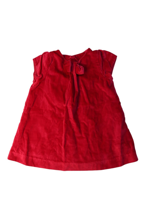 A Red Short Sleeve Dresses from Jacadi in size 6-12M for girl. (Front View)